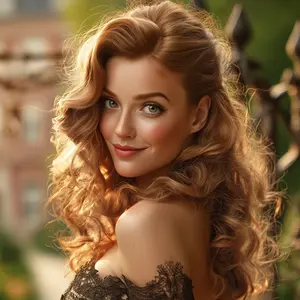 Romantic Style Woman Face