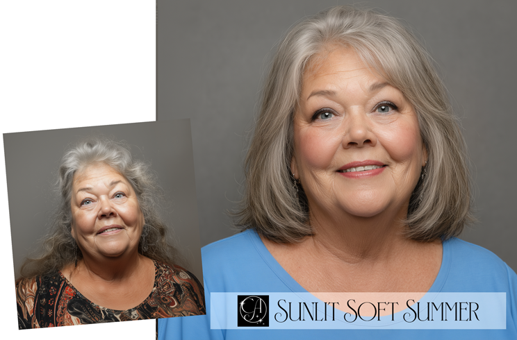 Mature Sunlit Soft Summer ai makeover Mature Sunlit Soft Summer ai makeover