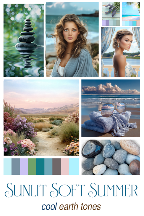 Sunlit Soft Summer Mood Board