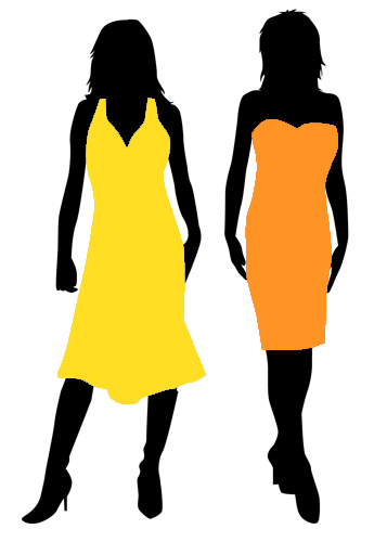 Warm Spring two iconic colors figures