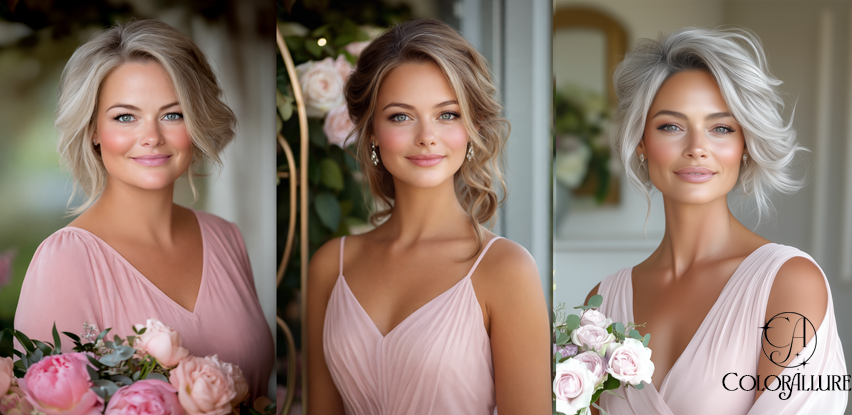 Bridesmaids in Blush Pink