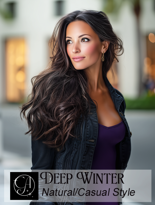 Natural Casual Style Deep Winter