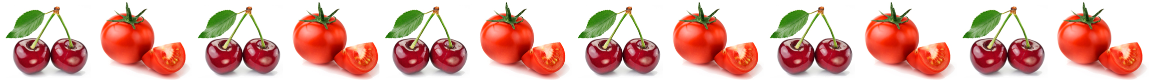 decorative cherry and tomato divider decorative cherry and tomato divider