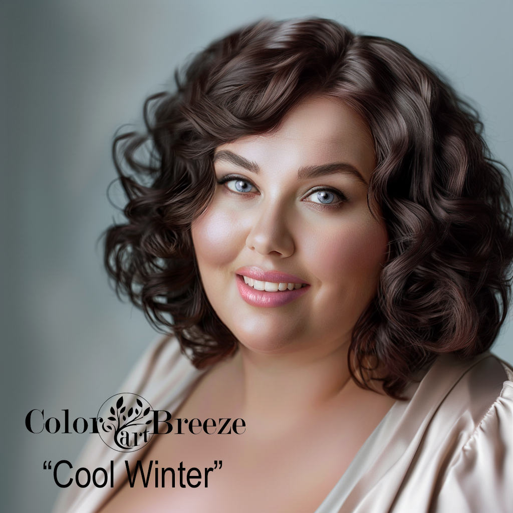 Plus Sized Cool Winter wearing Icy Taupe