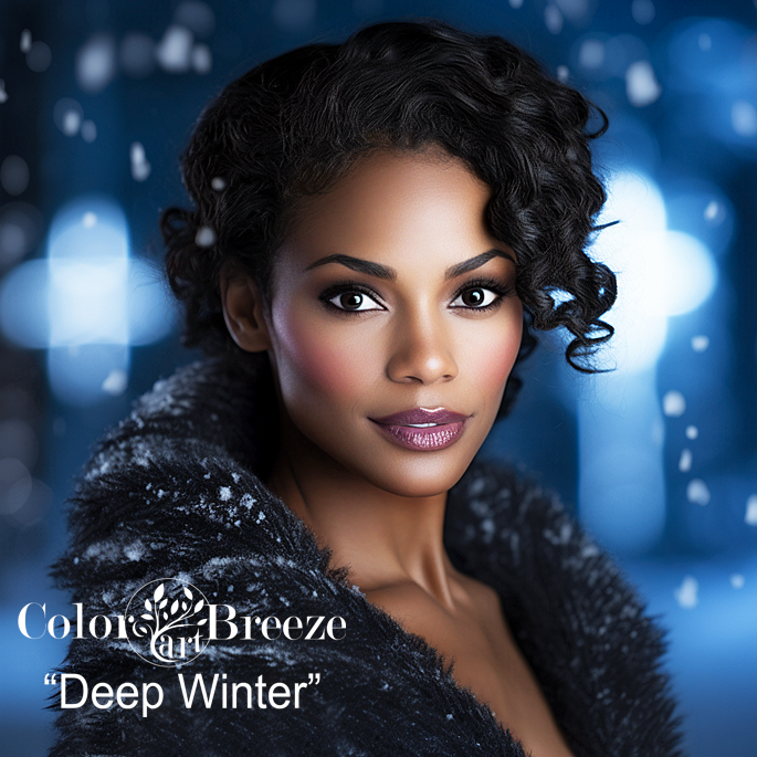 Deep Winter woman of color example