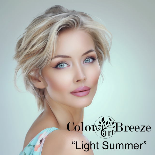 Light Summer woman with short 