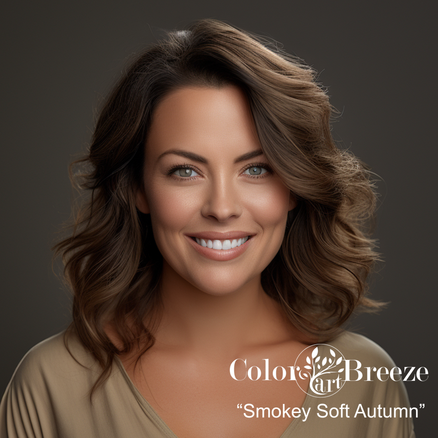 Smokey Soft Autumn woman.