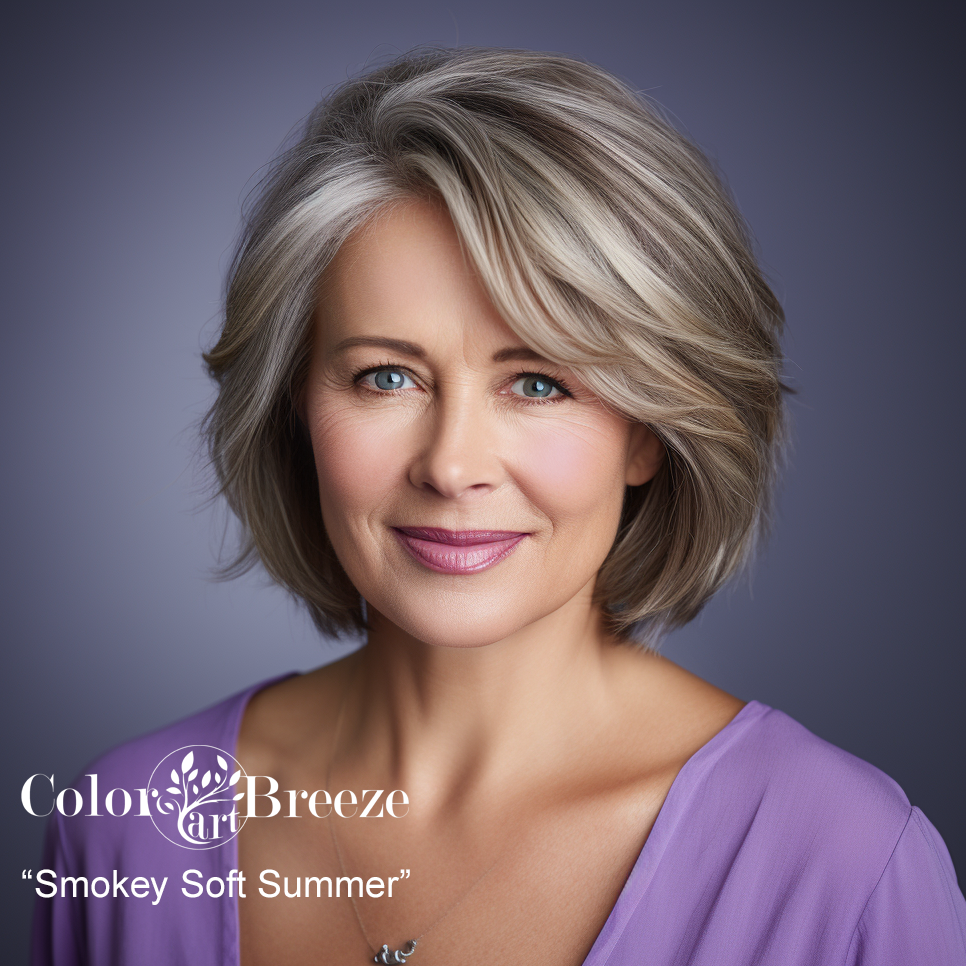 Example of a Smokey Soft Summer season. 