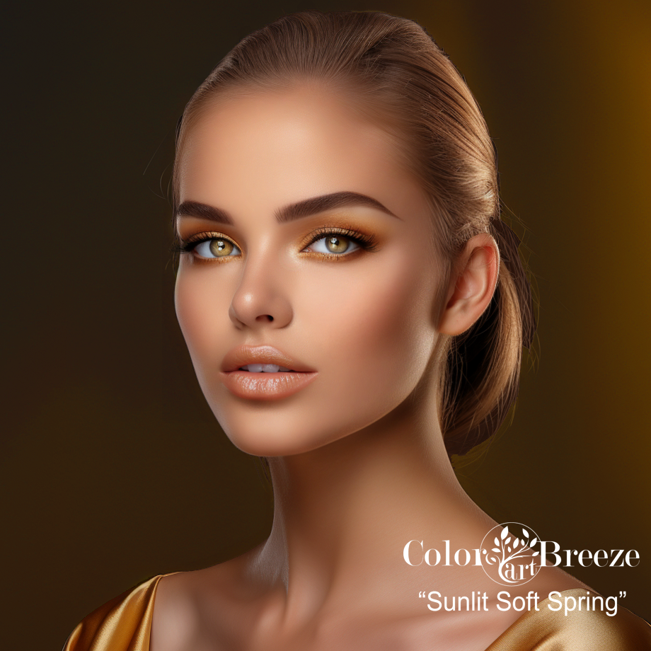 Sunlit Soft Autumn woman. 