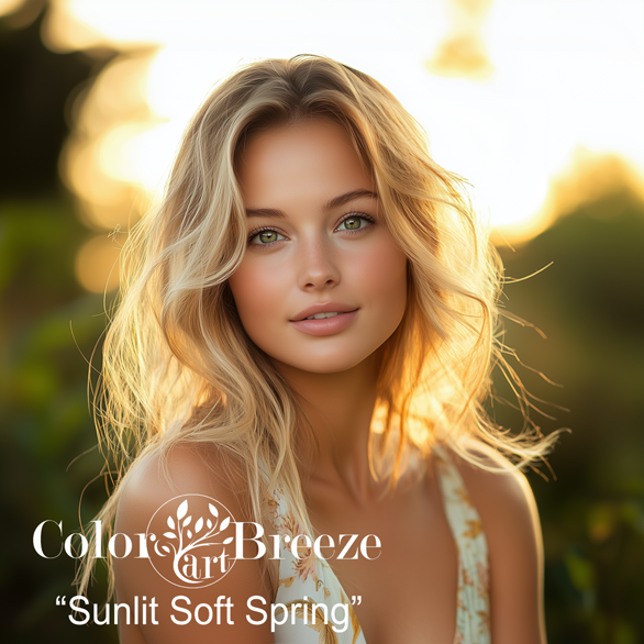 Sunlit Soft Spring on a very sunny day. 