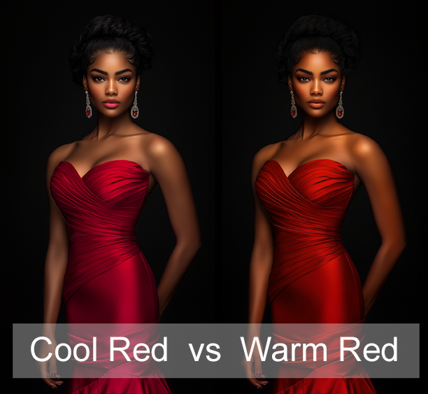 Cool red vs Warm red dresses Cool red vs Warm red dresses