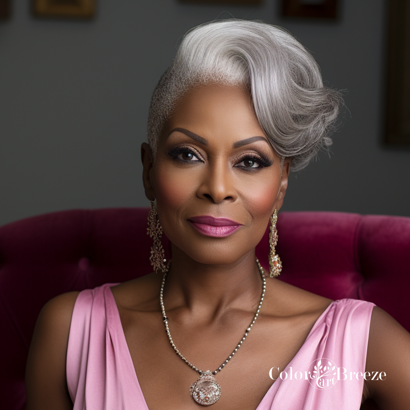 ColorBreeze Art grey hair woman of color
