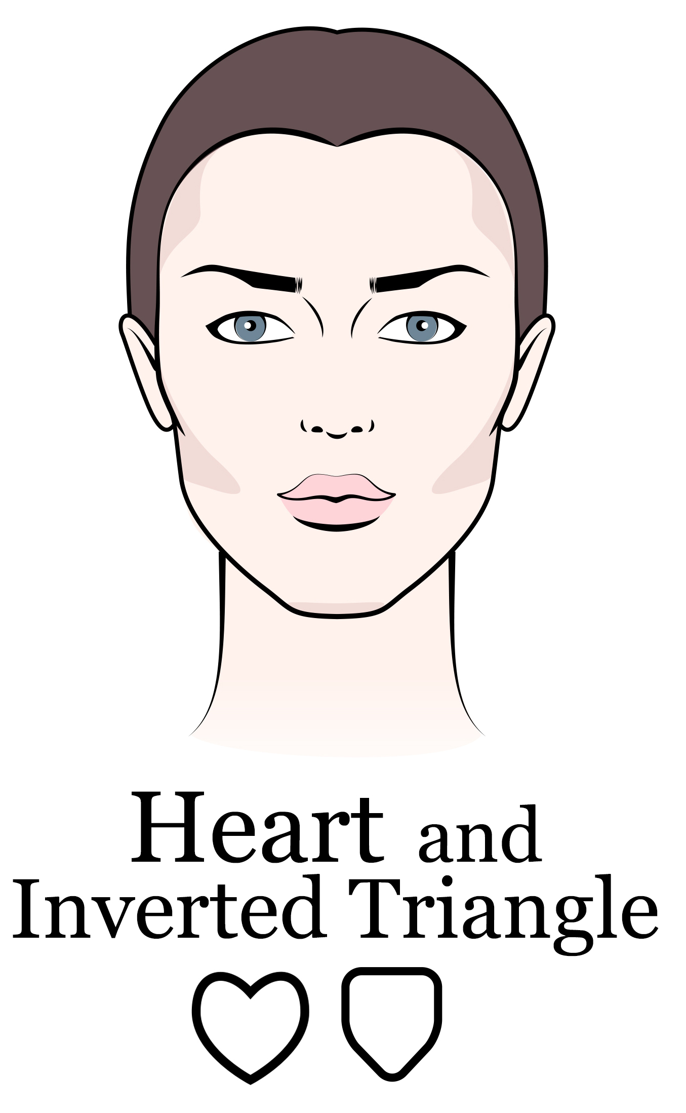 Face Shape Heart or inverted triangle
