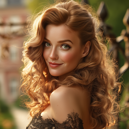 Romantic Style Woman Face