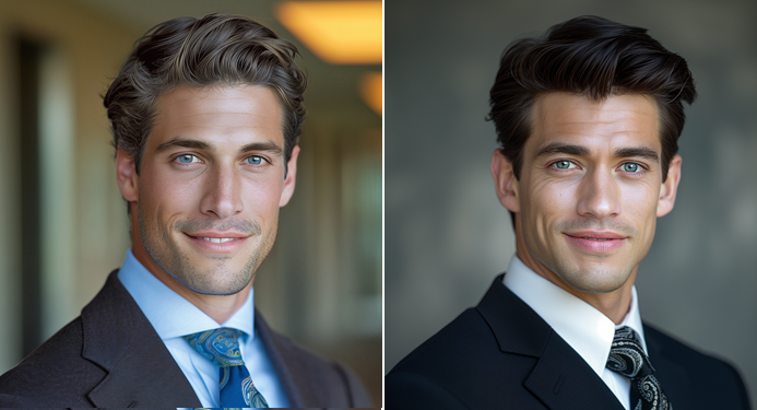 Smokey Soft Summer vs Clear Winter men. 