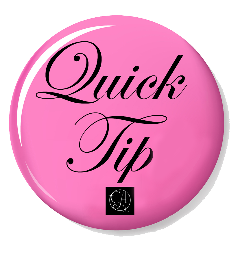 Quick Tip Pink Button