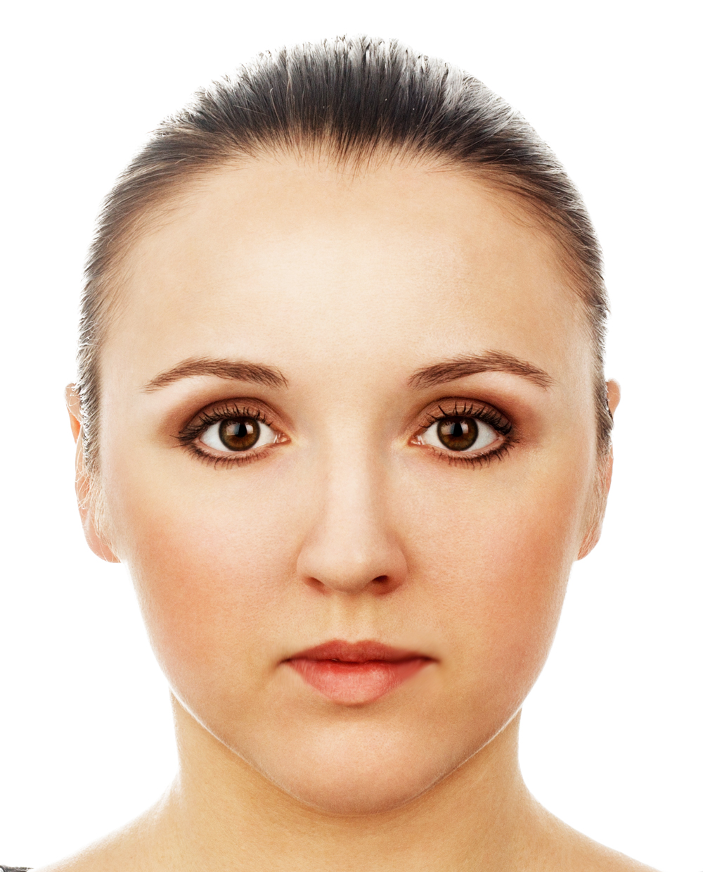 Round Face Shape Real Woman example
