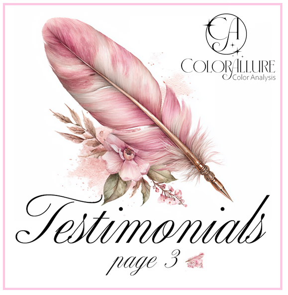 Color Analysis Testimonials page-3 Color Analysis Testimonials page-3