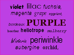 The color purple names The color purple names